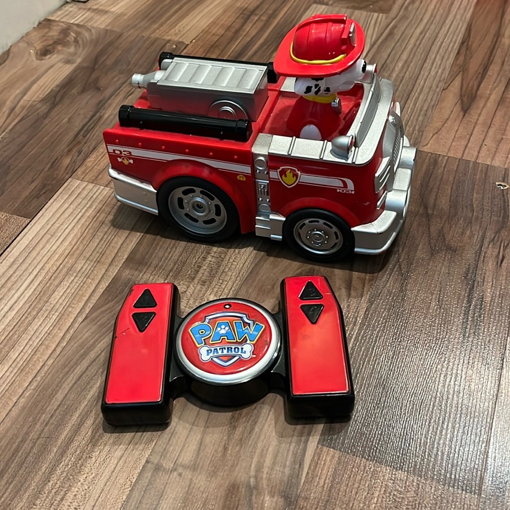 paw patrol remote control marshall fire truck